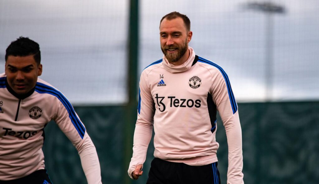 Christian Eriksen Kembali Latihan Bersama Manchester United